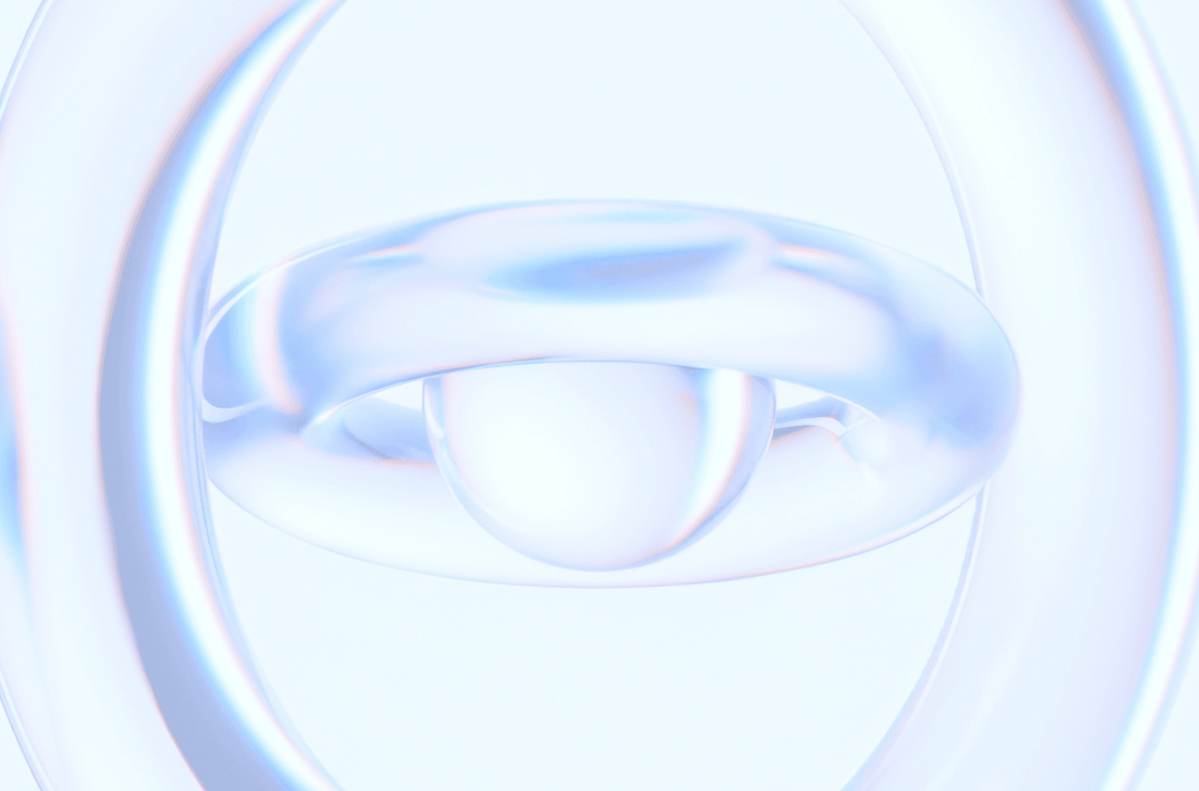 Abstract 3D glass rings