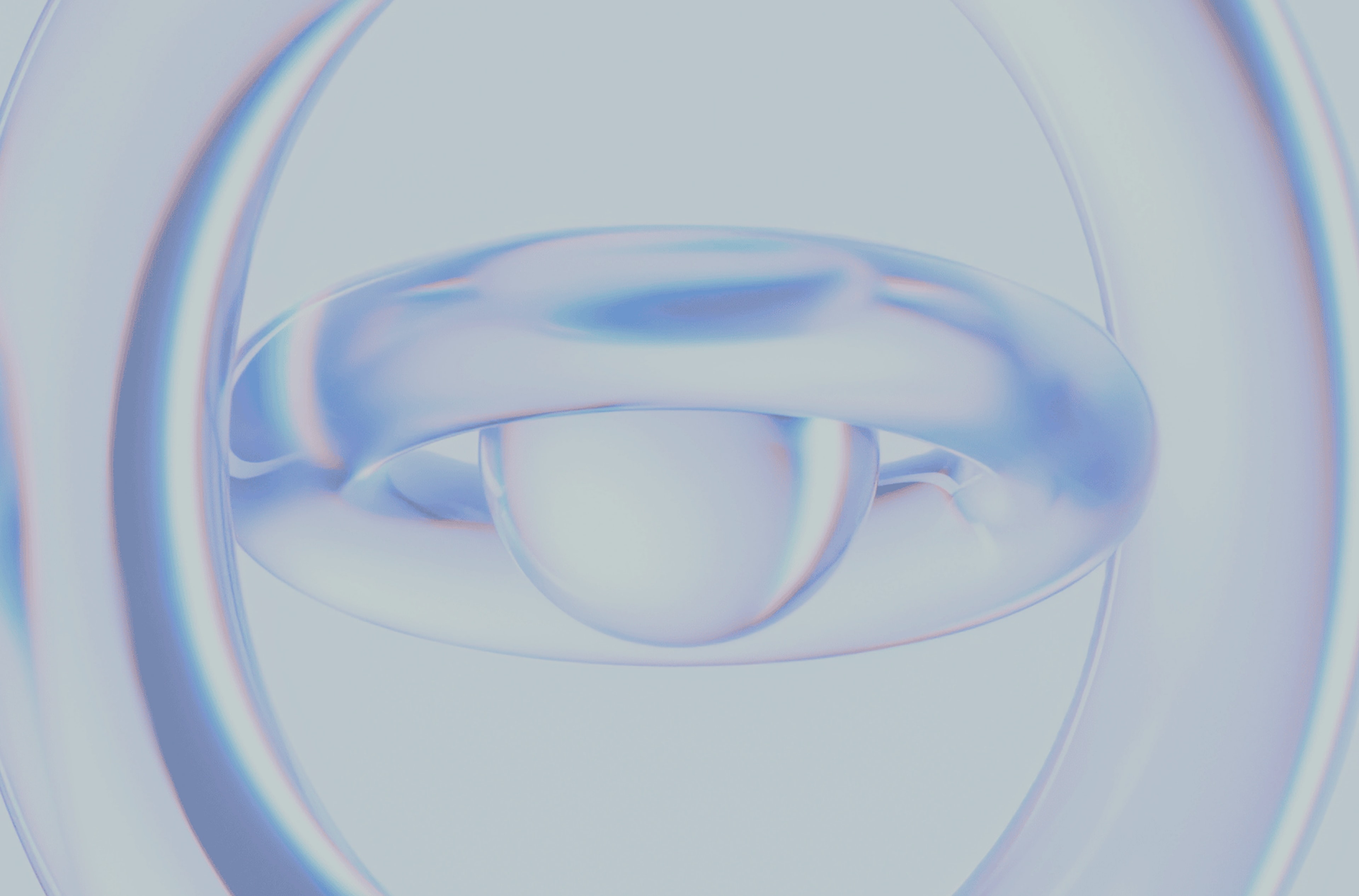 Abstract 3D glass rings